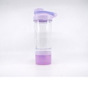 Plastic Bottle Protein Shaker purple 500ml