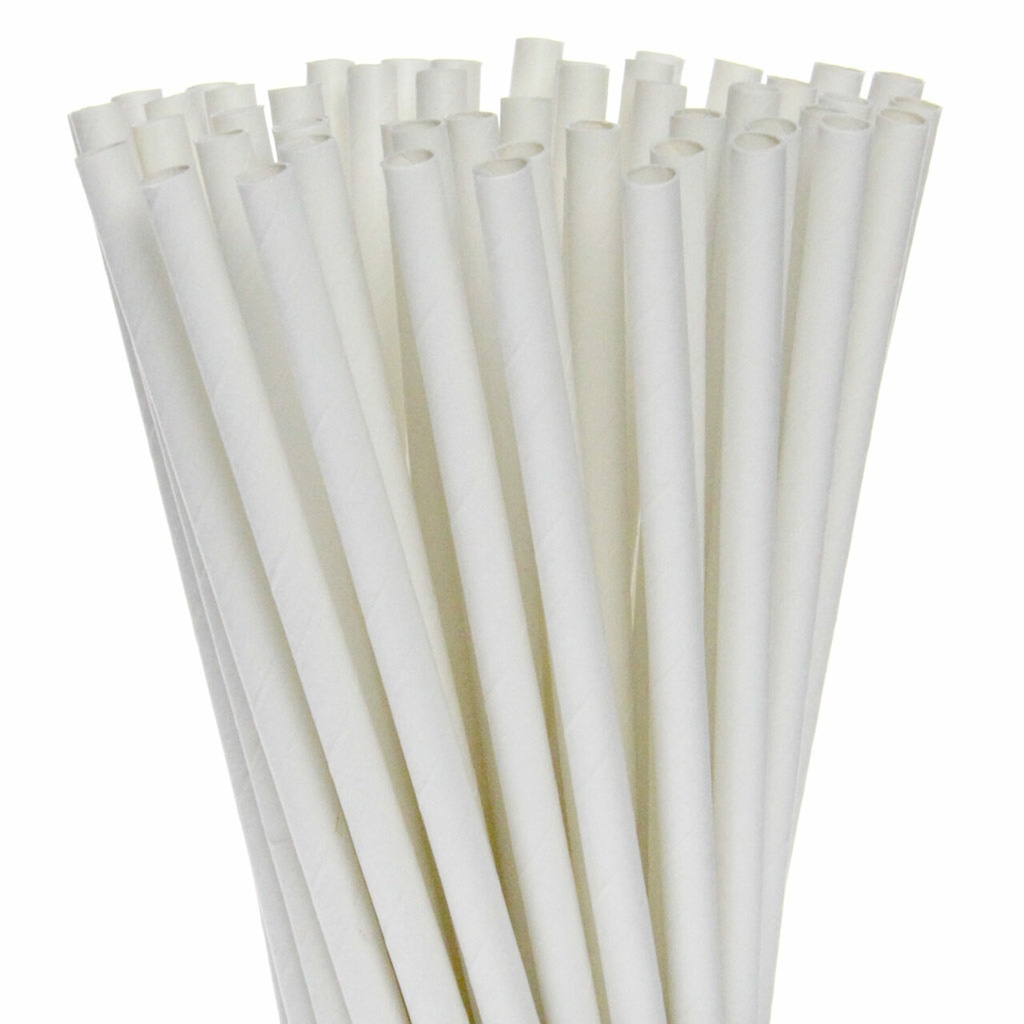 Yes Ok Paper Straw White Disposable