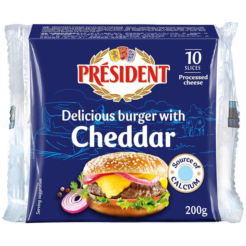 President Cheese Sliced Burger 200g