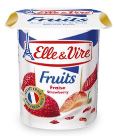 Elle Vire Yogurt Strawberry Dairy 125G