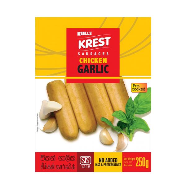 Krest Sausages Garlic 250g