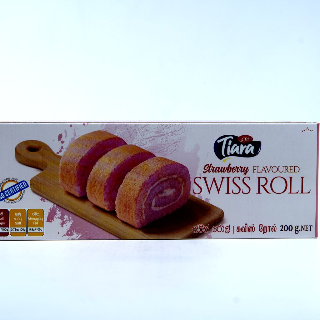Tiara Swiss Roll Cake Straw 200g