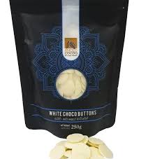 Anods Button Chocolate White 250g