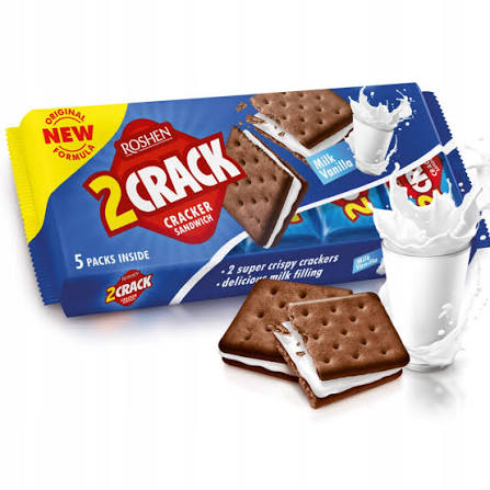 Roshen 2crack Milk Vanilla 195g
