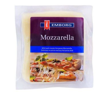 Emborg Cheese Mozzarella 200G