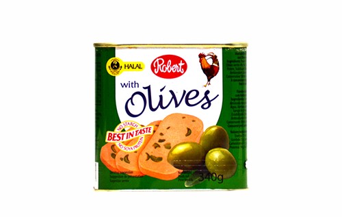 Robert Chicken Luncheon Meat Olive 340G