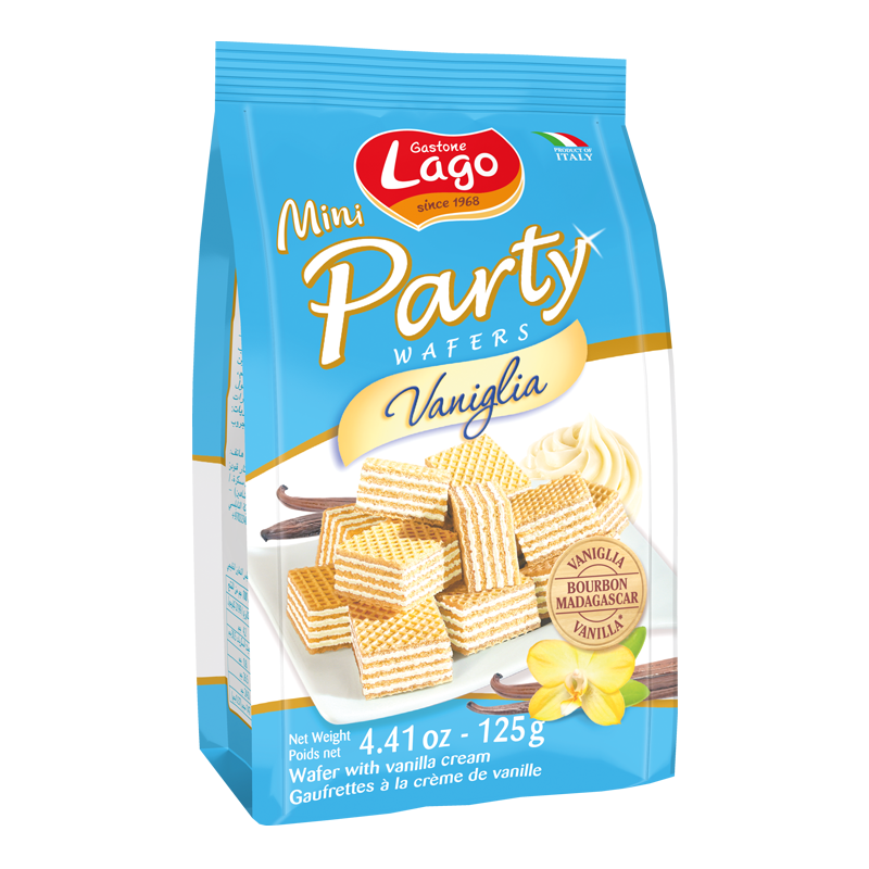 Lago Mini Party Wafer Vanilla 125g