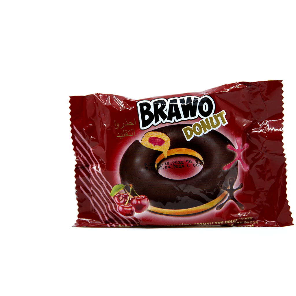 Brawo Donut Cake Rasberry 50g