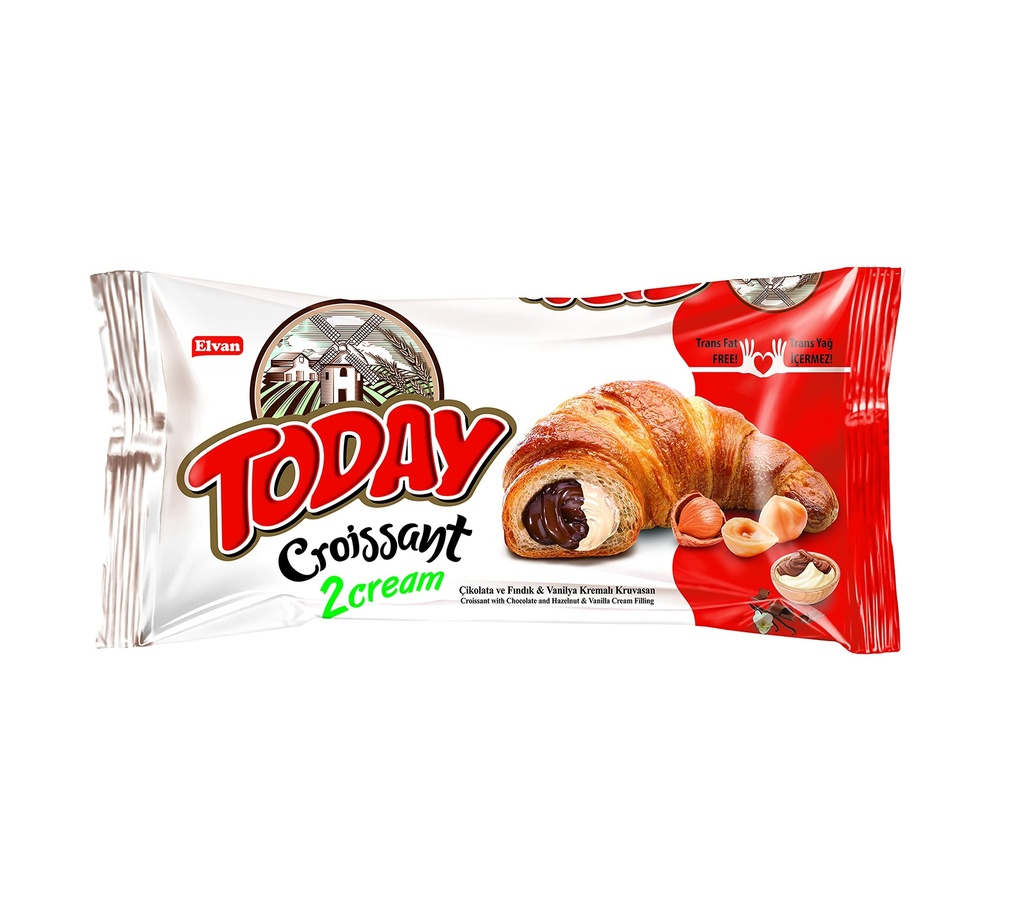 Elvan Today Croissant Choco Vanil 45g