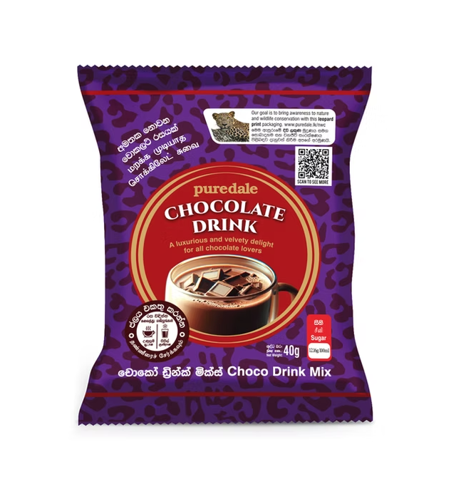Puredale Chocolate Drink Sachets 40g