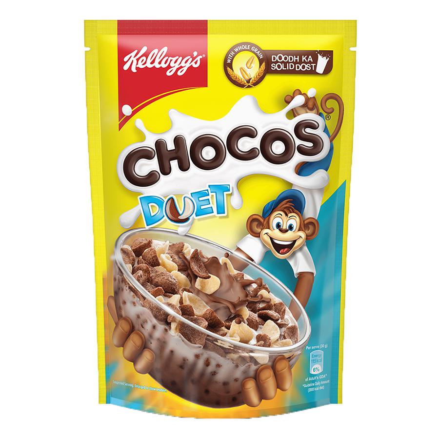 Kelloggs Chocos Duet Choc Packet 375G