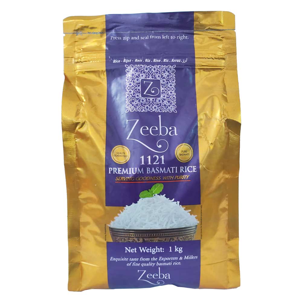 Zeeba Basmathi Rice 1121 1Kg