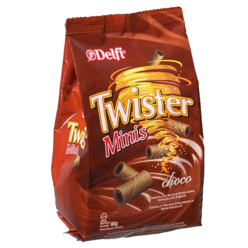Delfi Twister Mini Chocolate 80g