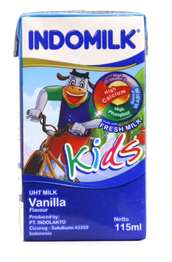 Indomilk 115ml Kids Vanilla