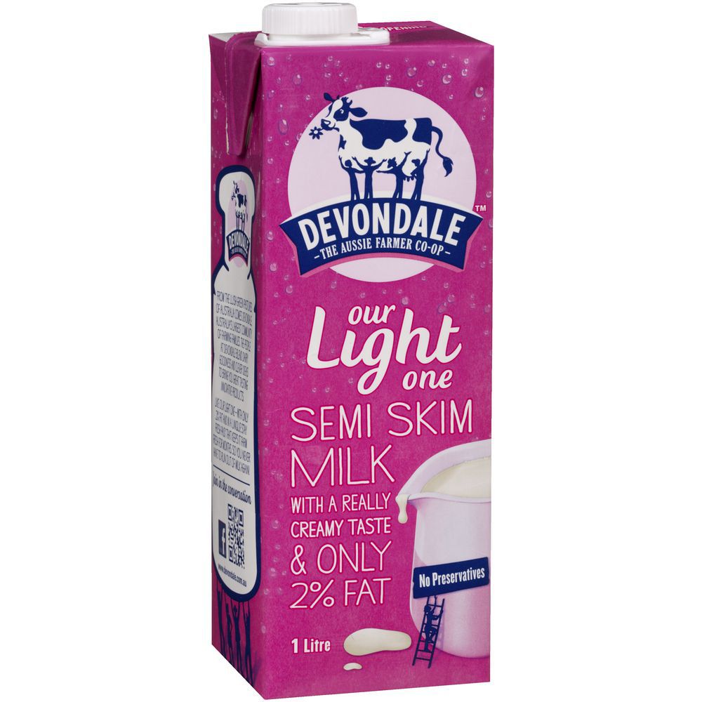 Devondale Semi Skim Milk 1L