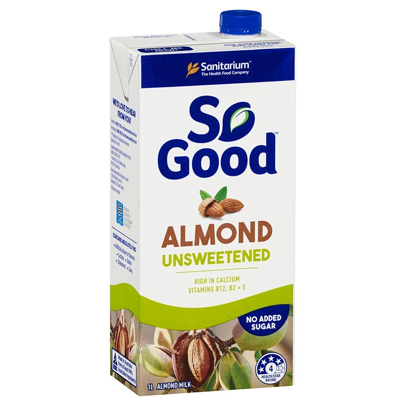 So Good Almond Milk 1L Unsweet