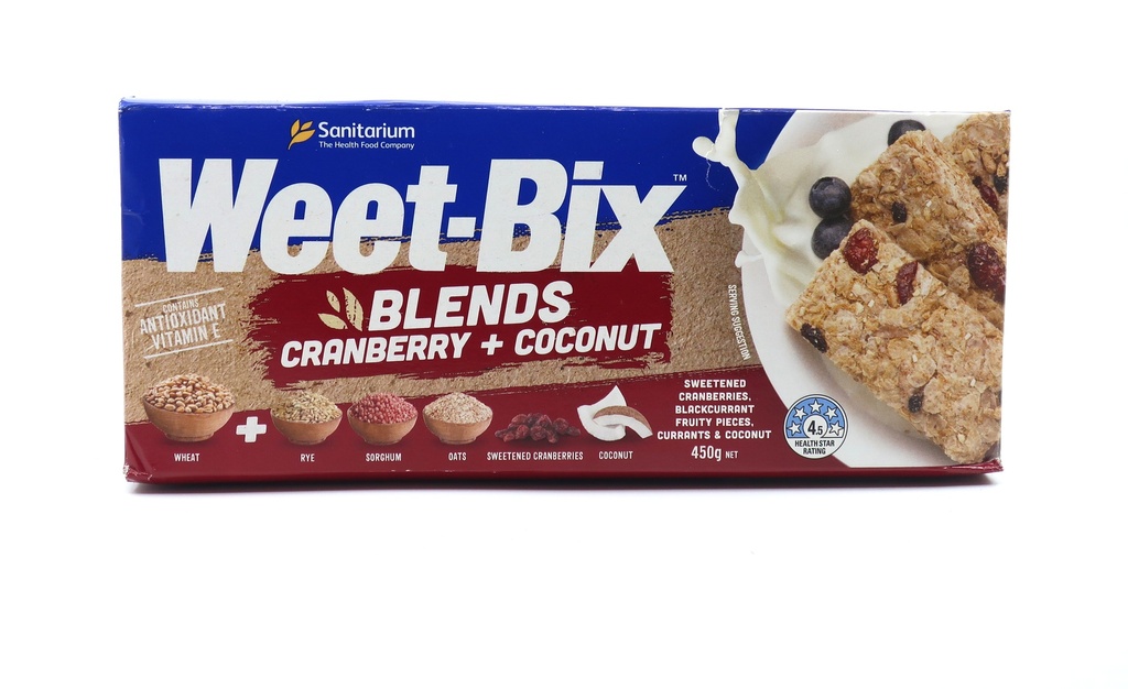 Sanitarium Weetbix Cranberry Coconut 450g