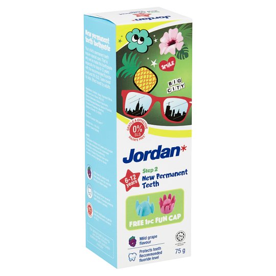 Jordan Toothpaste Kids 2 Mild Grape 75g