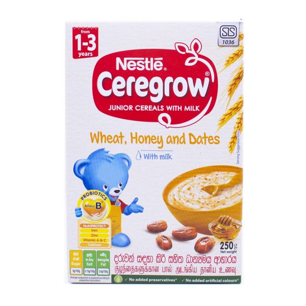 Nestle Ceregrow Wheat Honey Date 250g