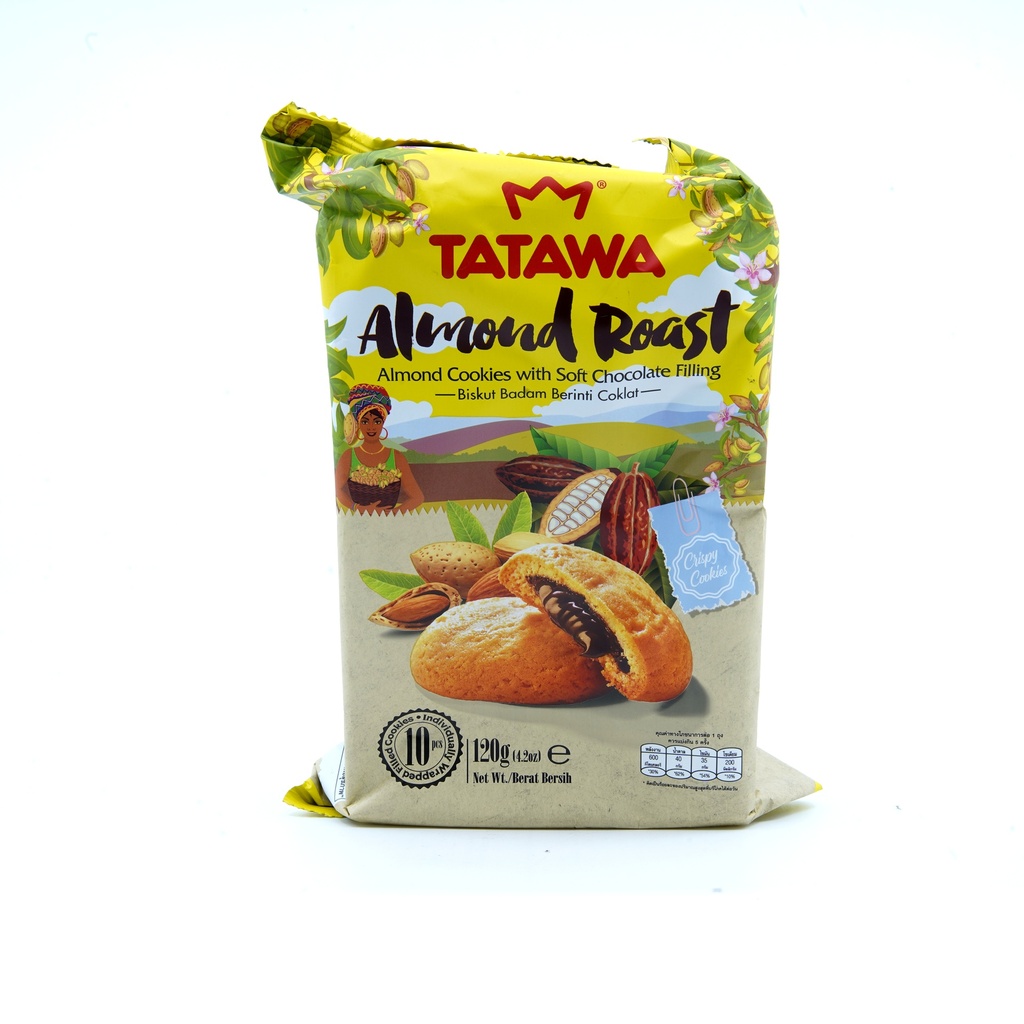 Tatawa Almond Choco Cookies 120g Pkt