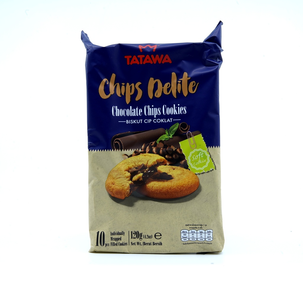 Tatawa Chip Delight Choc Cookies 120g Pkt
