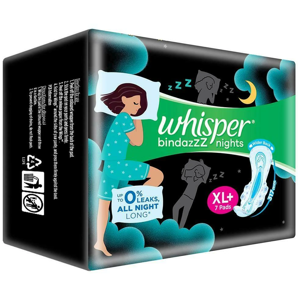 Whisper Ultra Night XL+ Wings 7's