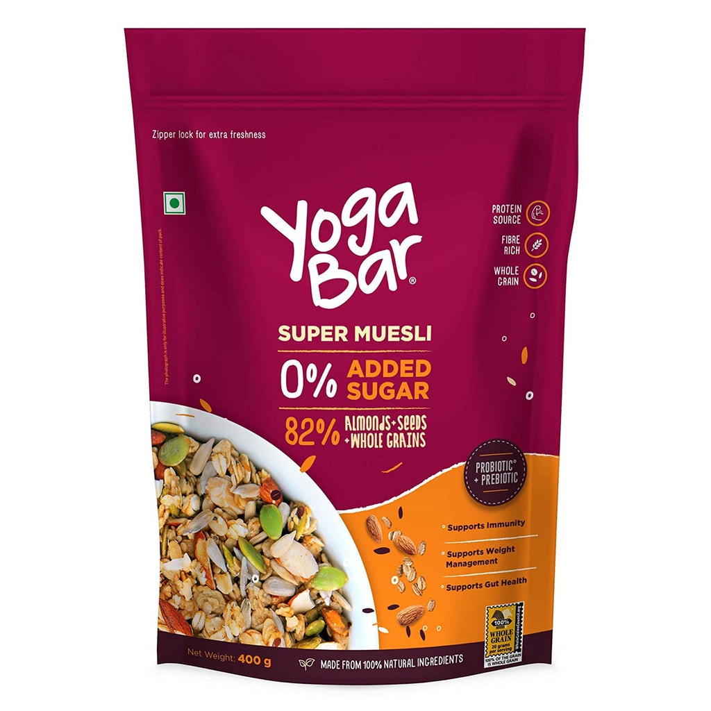 Yoga Bar Muesli 400g Super No Sugar