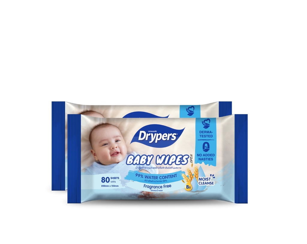 Drypers Baby Wipes Oats 30's