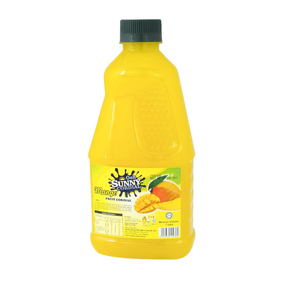 Ooh Sunny Cordial 1L Mango