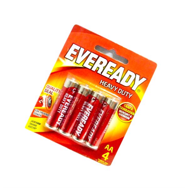 Eveready Battery Card AA 4's
