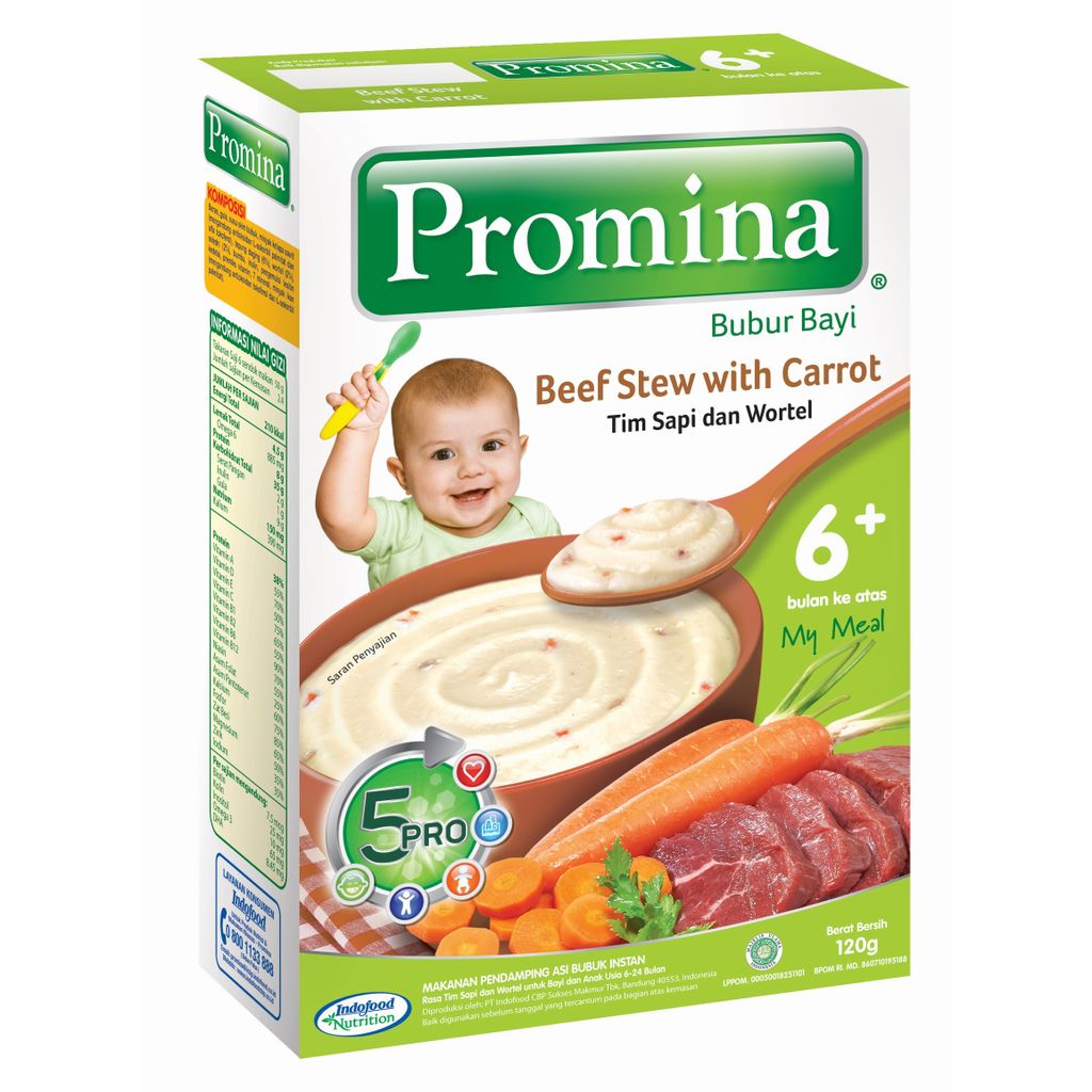 Promina Beef Stew Carrot 6+ 120g