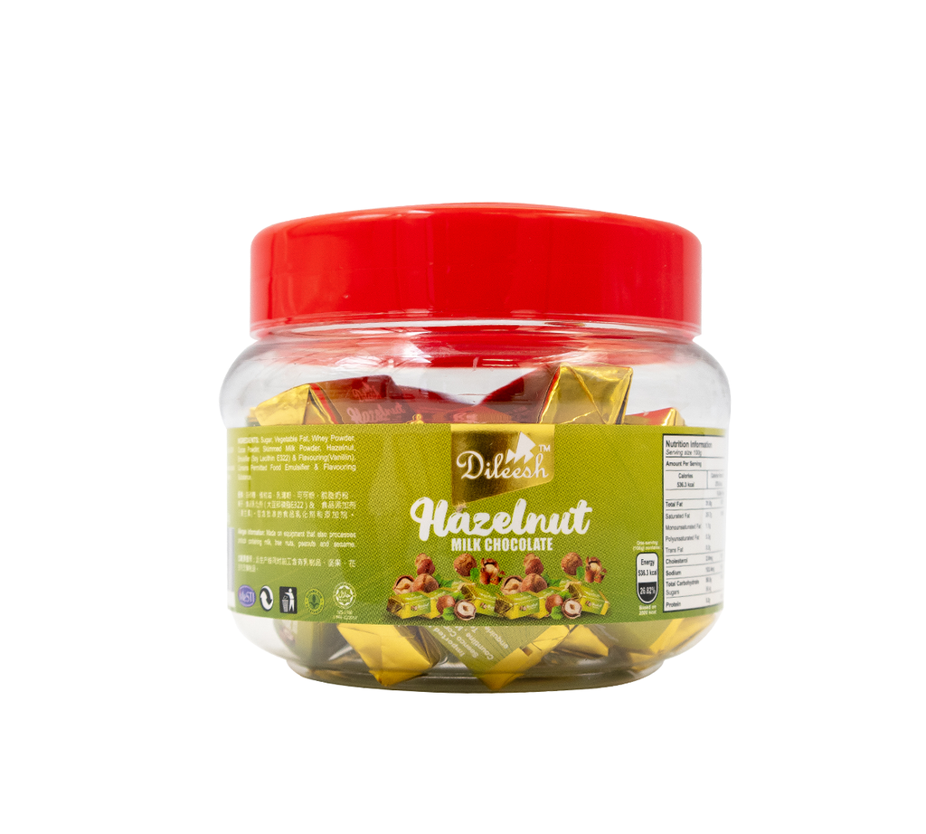 Dileesh Chunky Hazelnut Milk Chocolate 188g