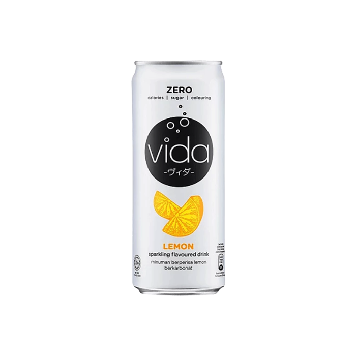 Vida Sparkling 325ml Lemon Zero