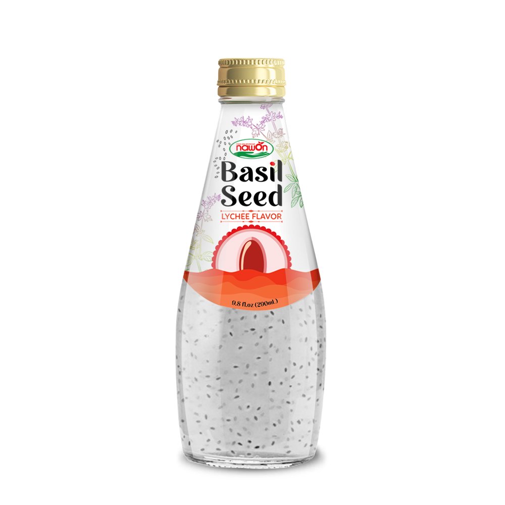 Nawon Basil Seed 290ml Lychee