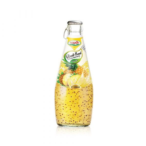 Nawon Basil Seed 290ml Pineapple