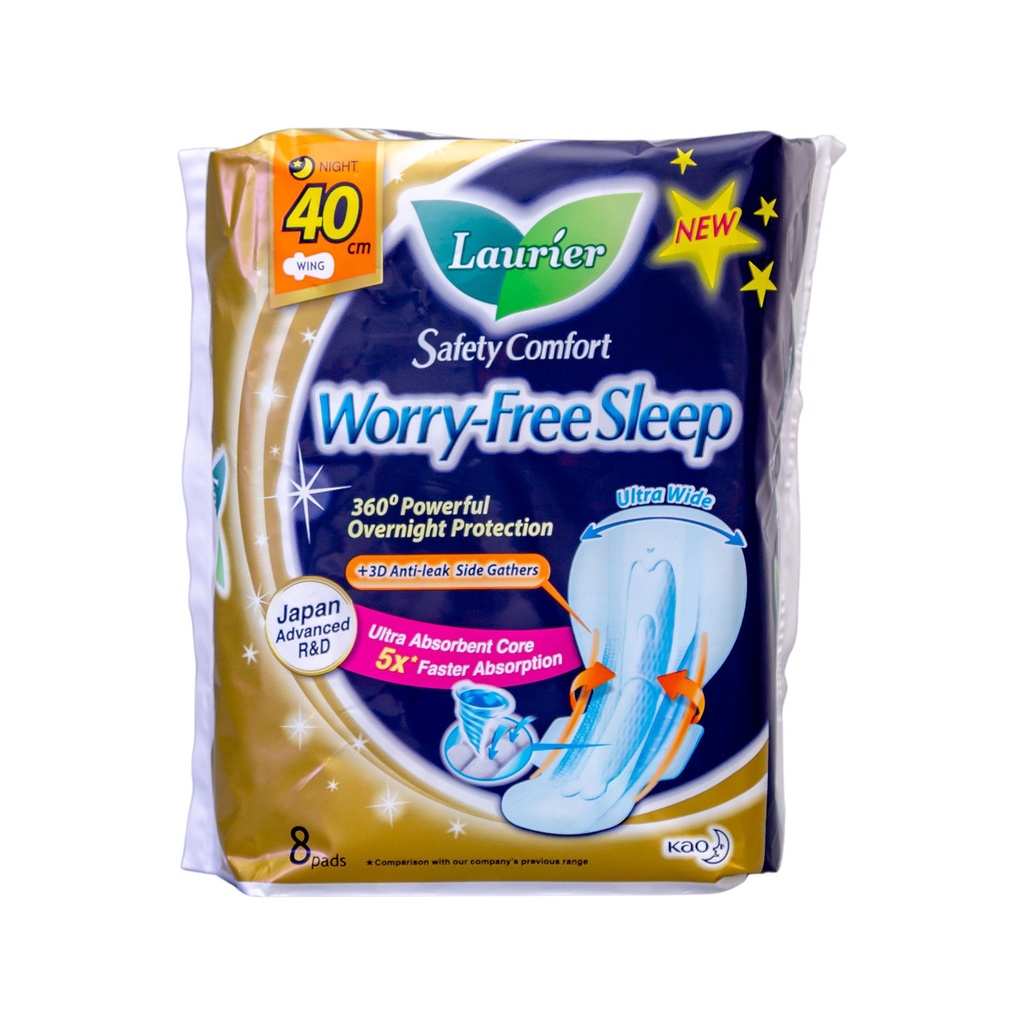 Laurier 8's 40cm Worry Free Sleep