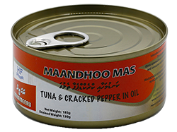 Maandhoo Mas Tuna Chunk in Pepper 185g