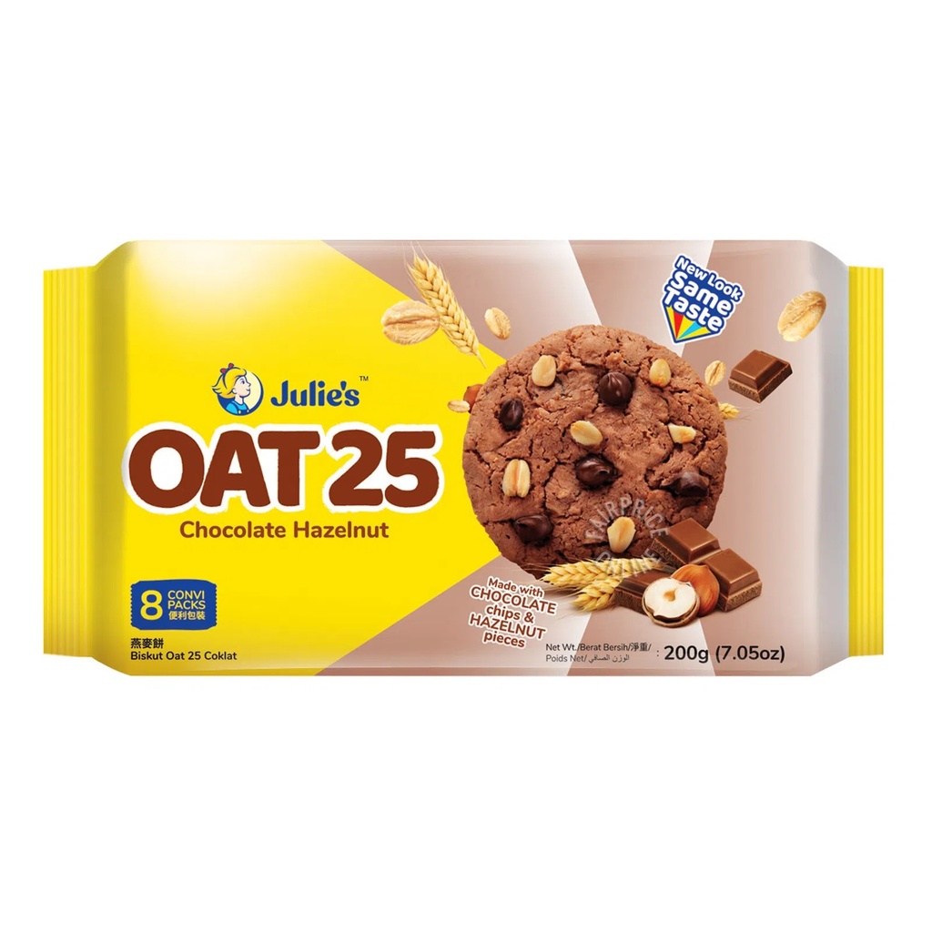 Julies Biscuits Oats 25 Chocolate 200g
