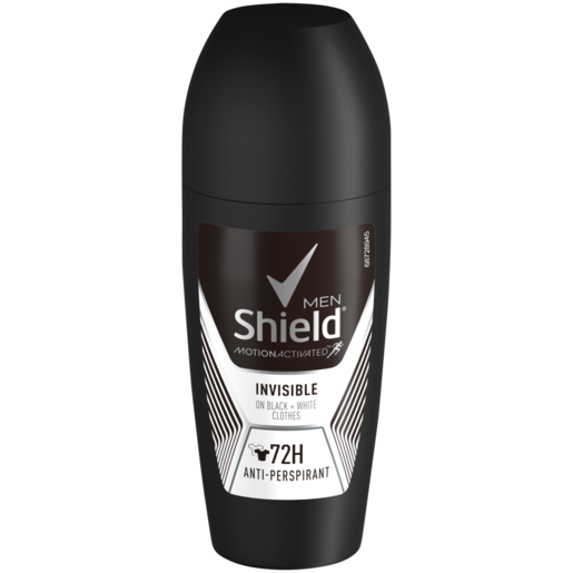 Shield Roll On 50ml Men Invisible Black White