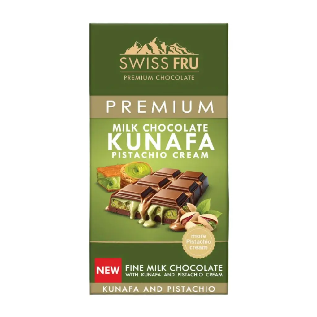 Swissfru Kunafa Chocolate Pistachio 150g