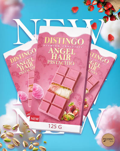 Swissfru Distingo Angel Hair Chocolate Pistachio 125g