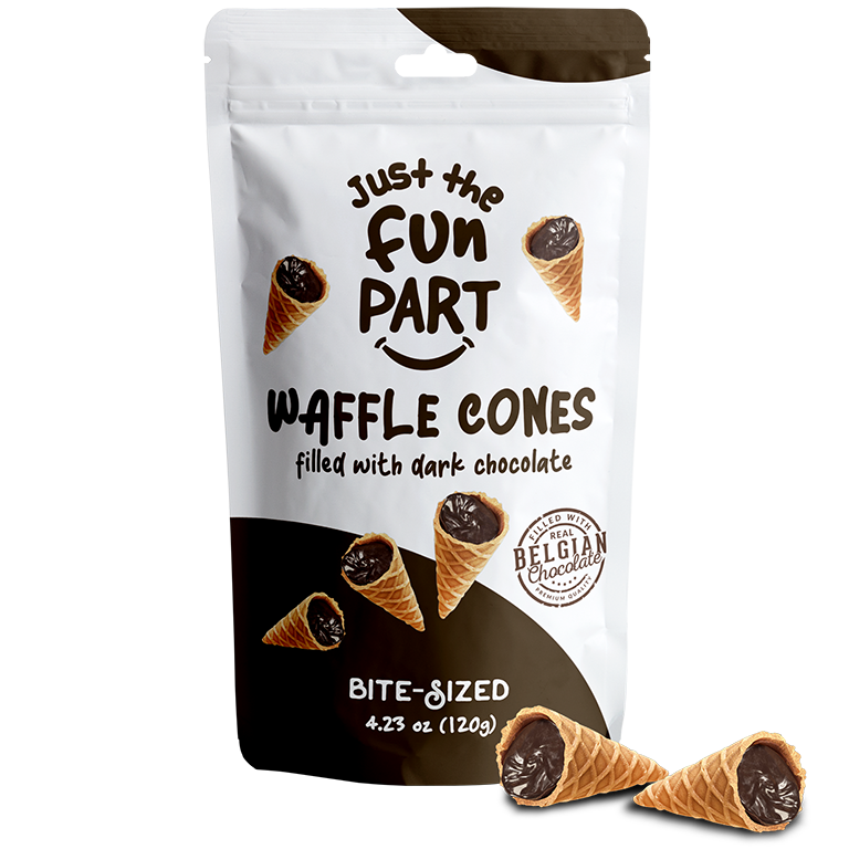 JTFP Cones 70g Dark Chocolate