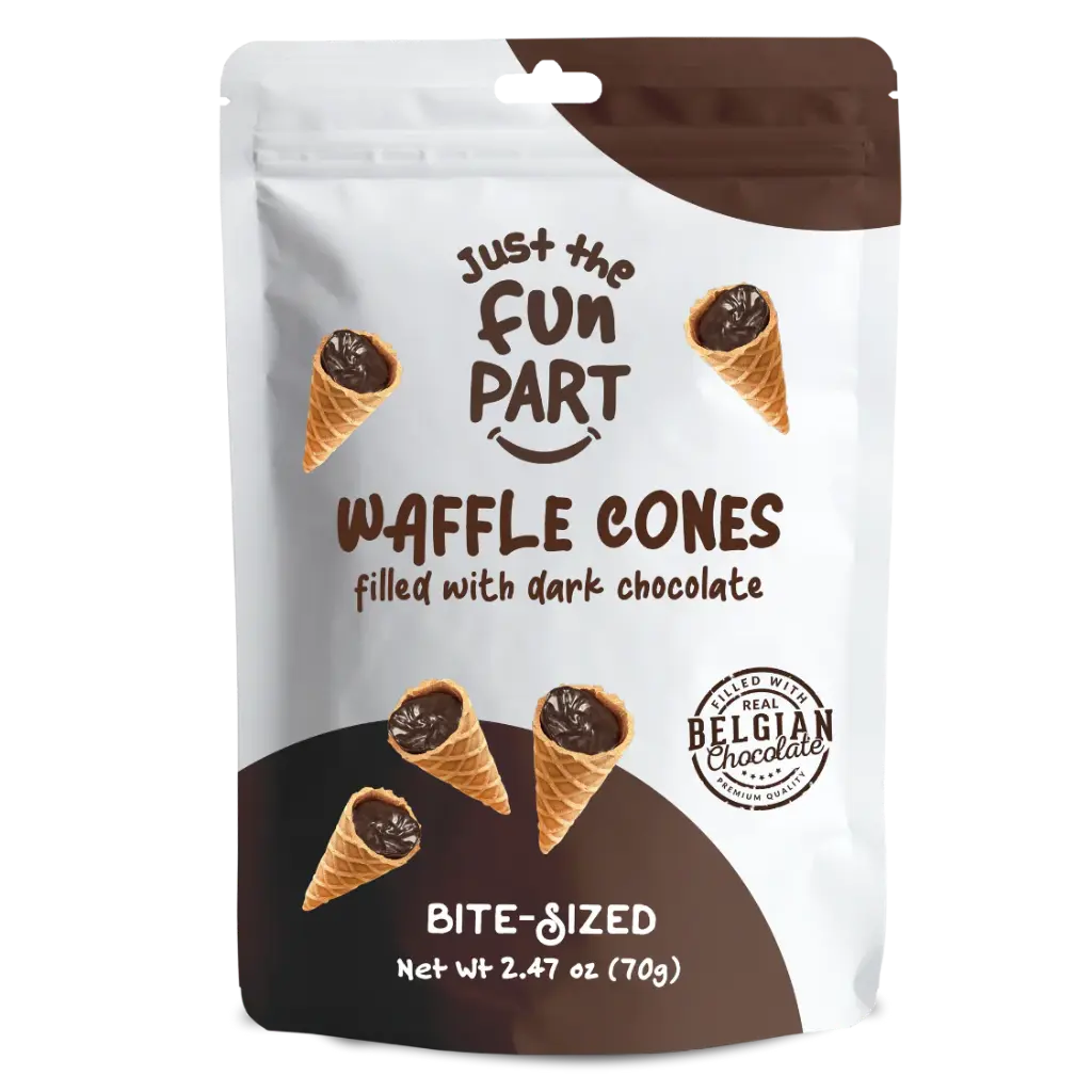 JTFP Cones 70g Dark Chocolate