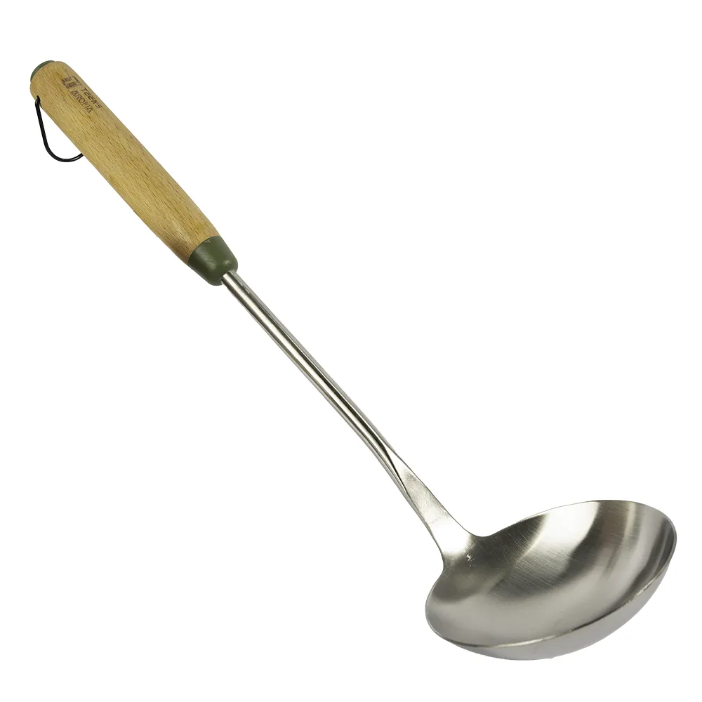 Spoon Cuttlery - Stainless Pcs - Wooden Handle