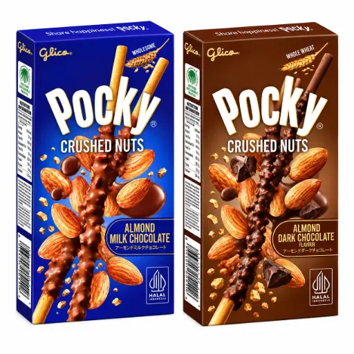 Pocky Stick Crushed Nuts Almond 25g
