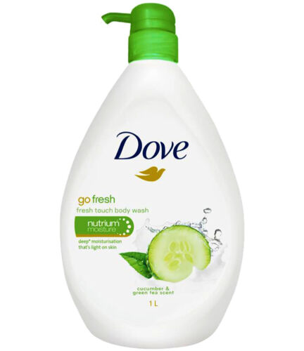 [8886467020377] Dove Body Wash 1L Cucumber Fresh Touch