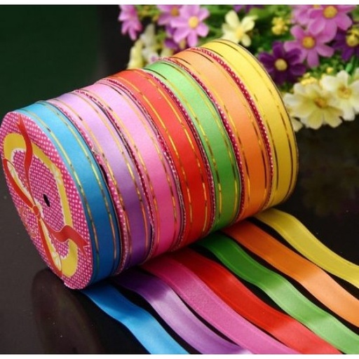 [617062] Gold Line Ribbon-16mm Mix