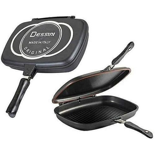 [524023] Grill Pan Dessini Non Stick Steel 17.7