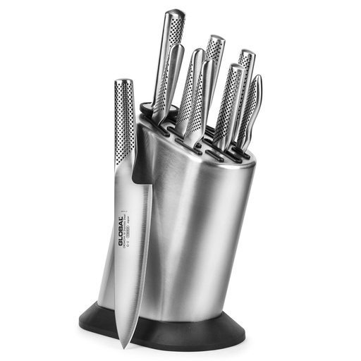 [524040] Knife Holder Set Steel 11.81