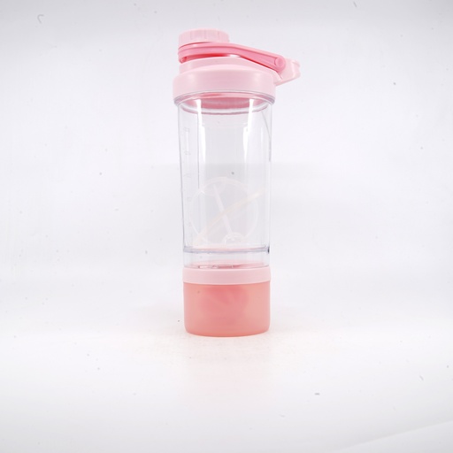 [609096] Plastic Bottle Protein Shaker pink 500ml